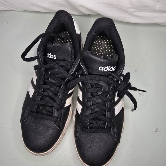 Adidas Grand Court Cloudform Base Black Mens Shoes Size 8.5US - Picture 4 of 9